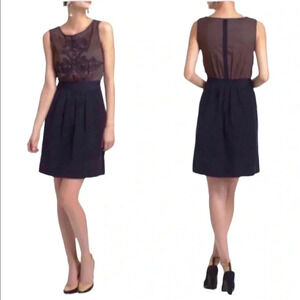 NWT Anthropologie Leifnotes Brown Motif Corduroy Dress Size 10